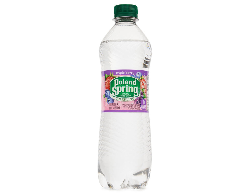 Sparkling Natural Spring Water Variety Pack 24 Half Liter Bottles J719