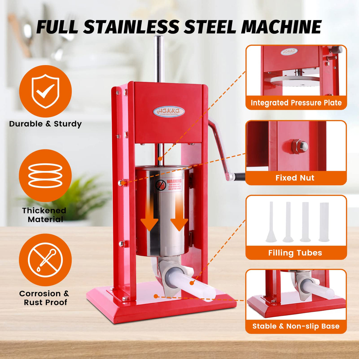 Stainless Steel Vertical Sausage Stuffer R6064