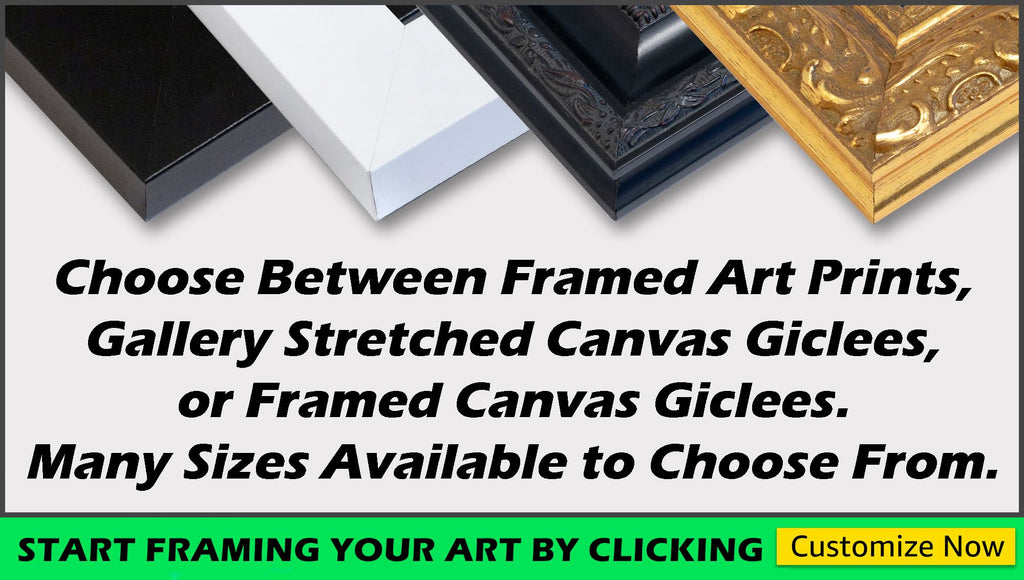 Custom Framed Art Print Giclee Print or Canvas J48255