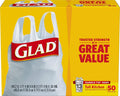 13 Gal. Tall Kitchen Handle-Tie Bags 50 ct Pack of 4 X930110