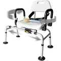 Extra-Wide 360lb Capacity Non-Slip Padded Shower Chair & Transfer Bench D55495