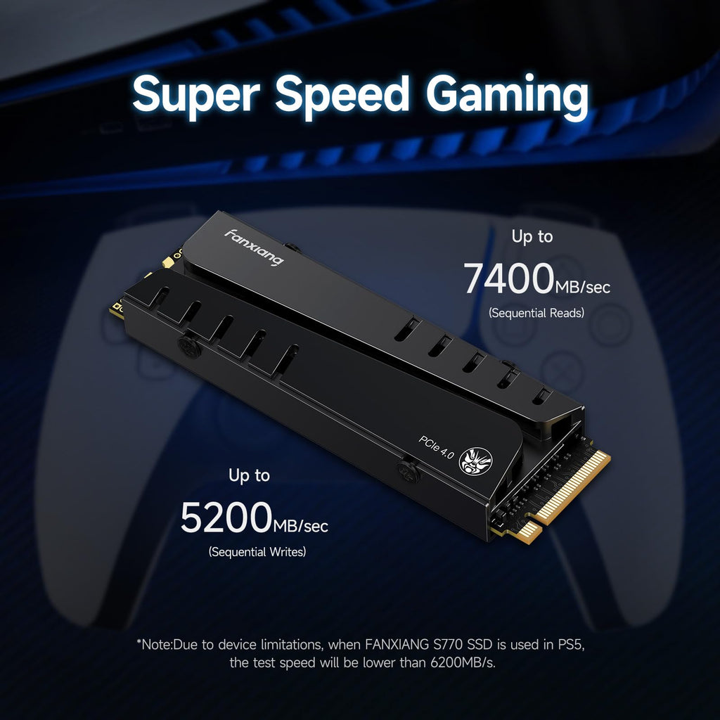 1TB NVMe M.2 SSD with Heatsink and DRAM J664