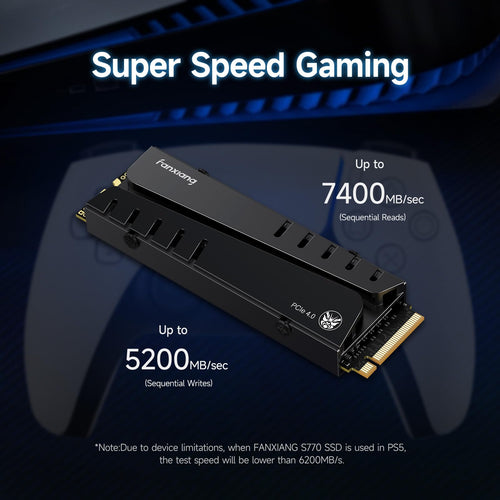 1TB NVMe M.2 SSD with Heatsink and DRAM J664