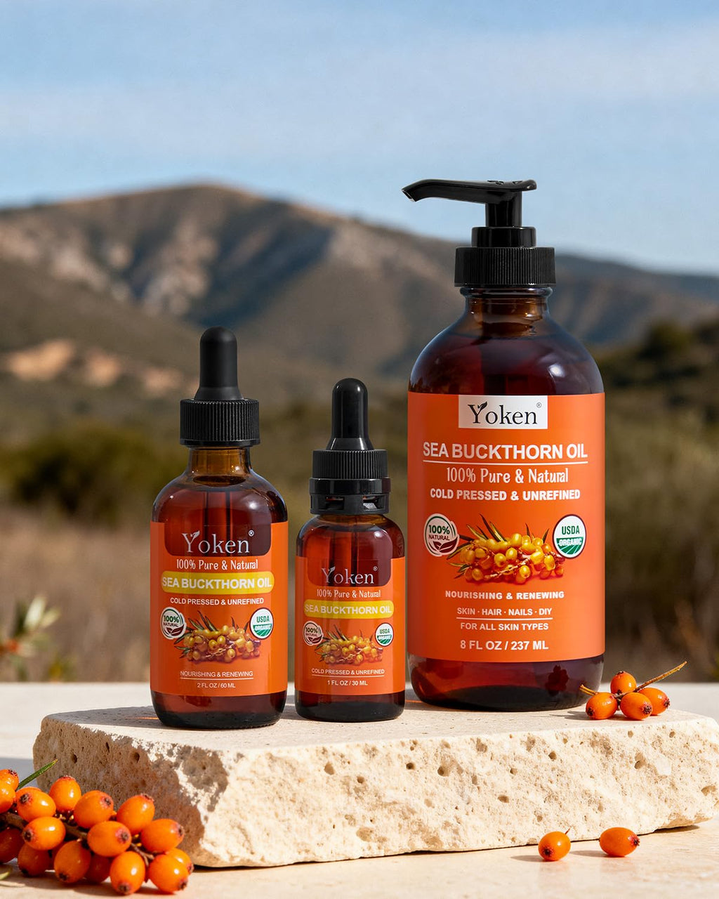Cold Pressed Organic Sea Buckthorn Oil 1oz Q79439