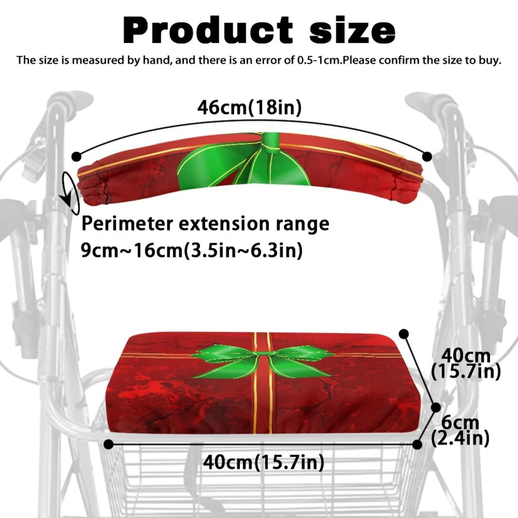 Red Rollator Walker Seat and Backrest Covers H92158