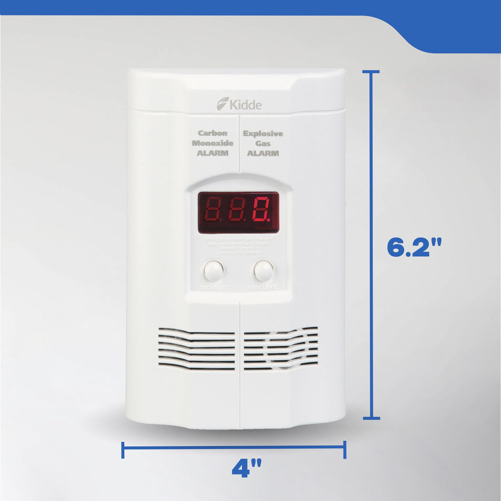 Carbon Monoxide & Explosive Gas Alarm with Digital Display C6721
