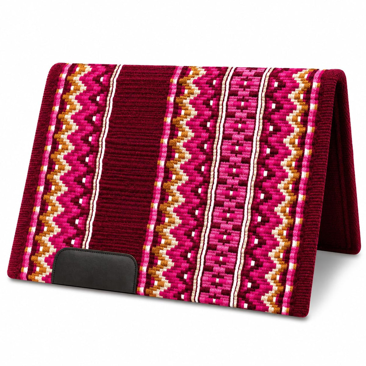 Burgundy Pink Tribal Horse Saddle Pad Y3350