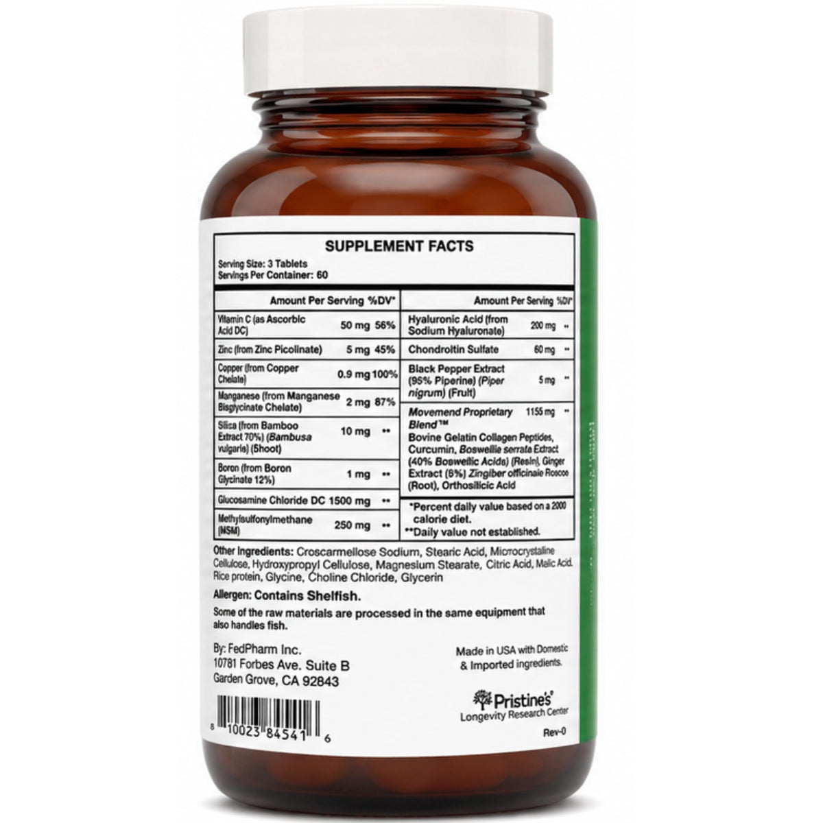 Glucosamine MSM Chondroitin Joint Support 180 Tablets A390
