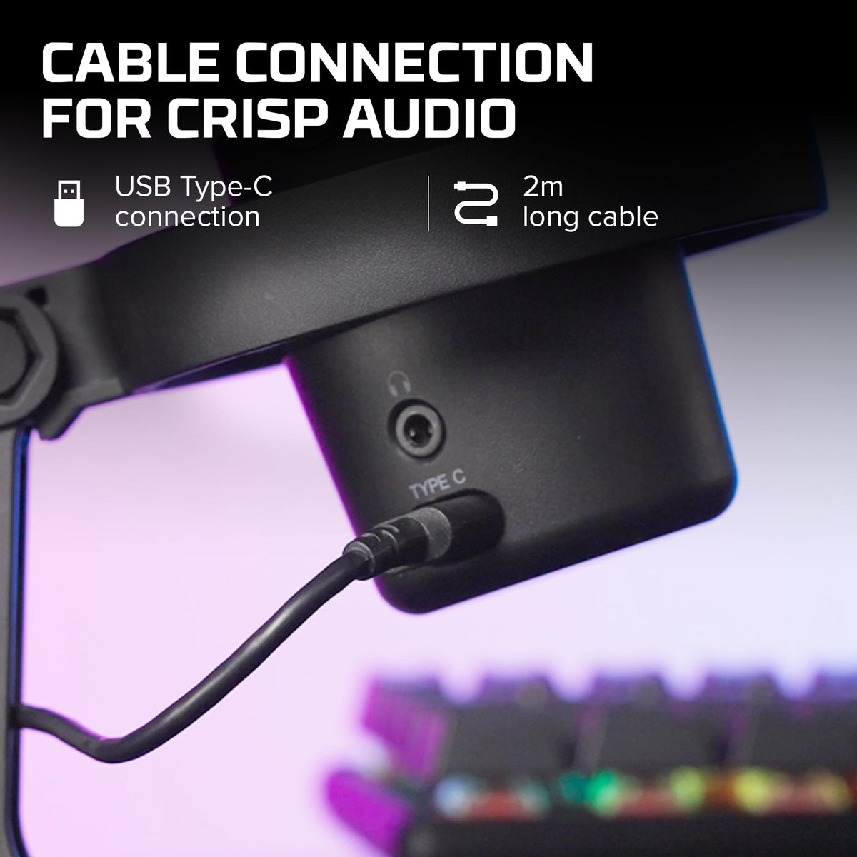 USB Condenser Microphone with Shock Mount Q784