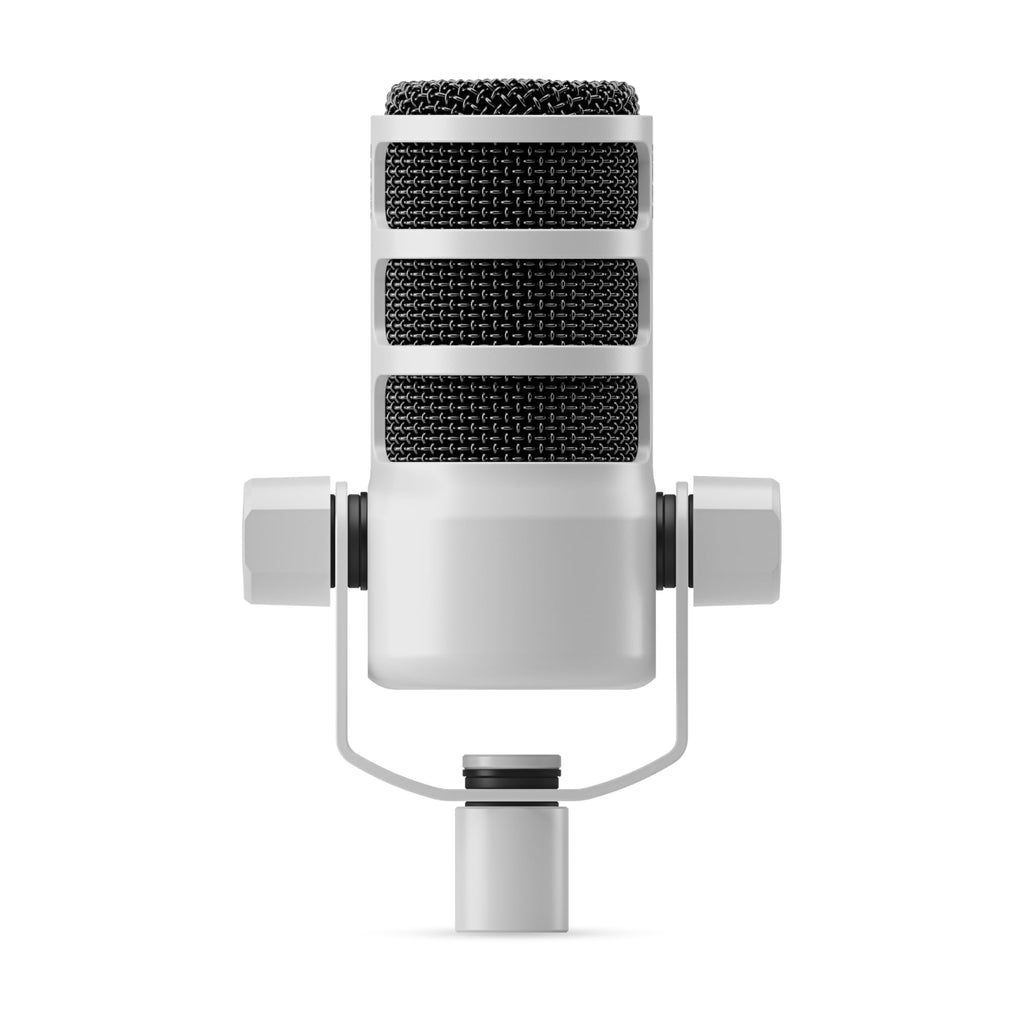 White Cardioid Dynamic Broadcast Microphone with XLR Cable P5244