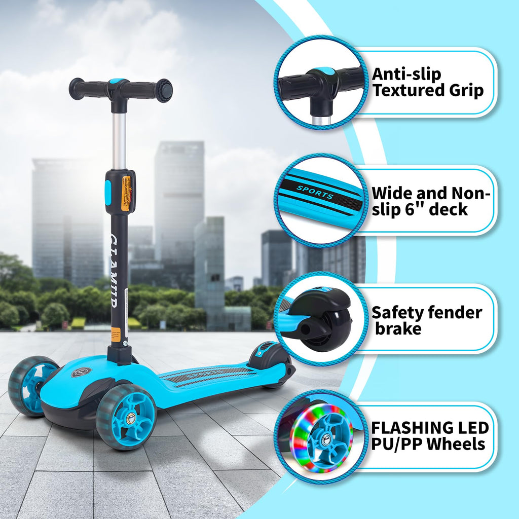 2-in-1 Folding 3 Wheel Kick Scooter T538