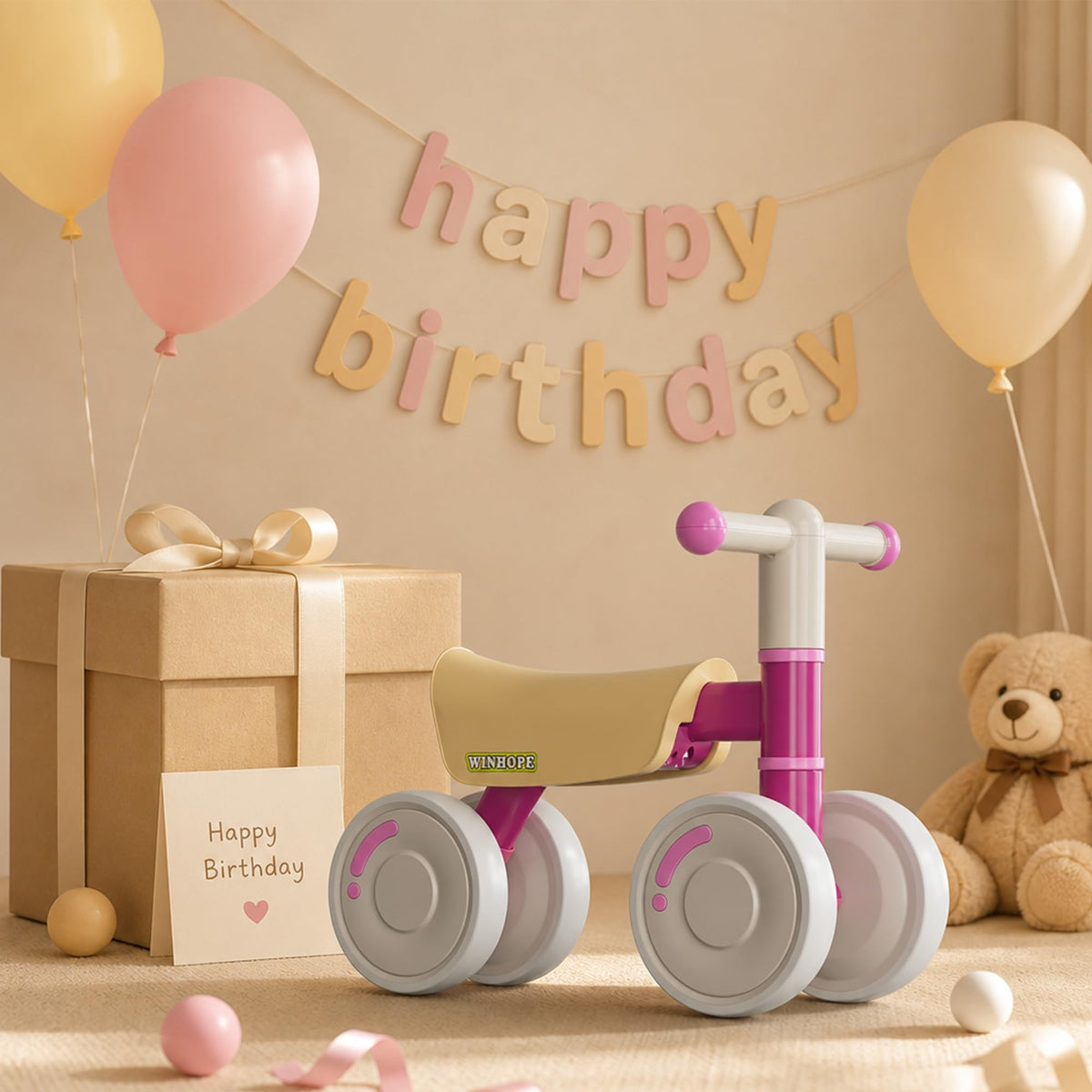 Baby Balance Bike 4-Wheel C422