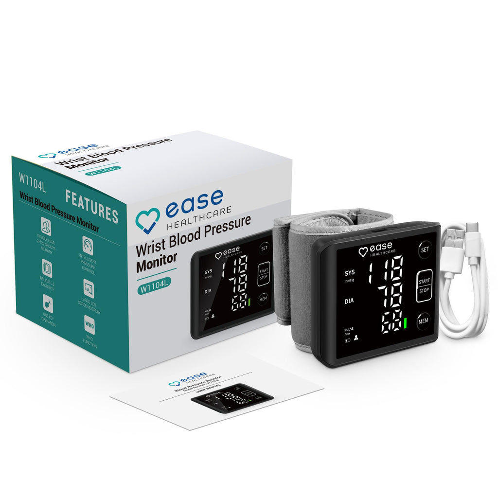 Rechargeable Wrist Blood Pressure Monitor with LED Display S911016