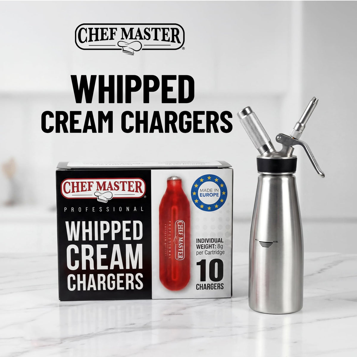 8g 10-Pack Whipped Cream Chargers R402116