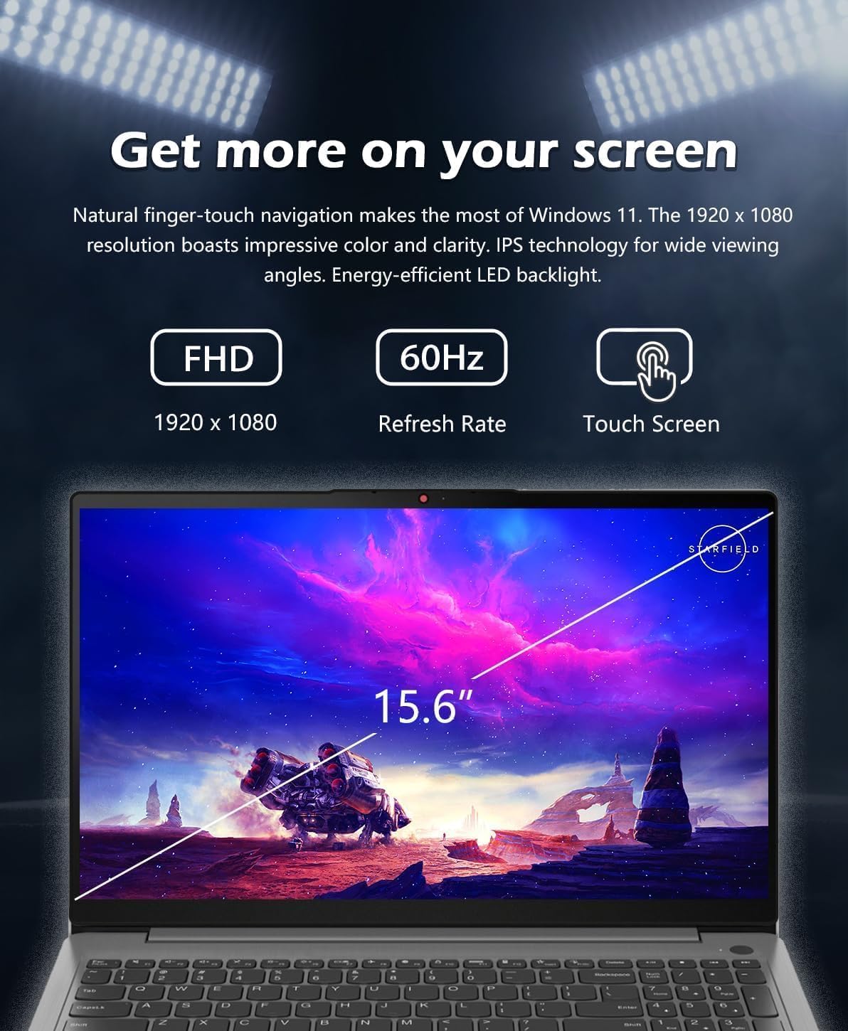 15.6" FHD Touchscreen Intel Core i3 8GB RAM 256GB SSD Laptop E648680