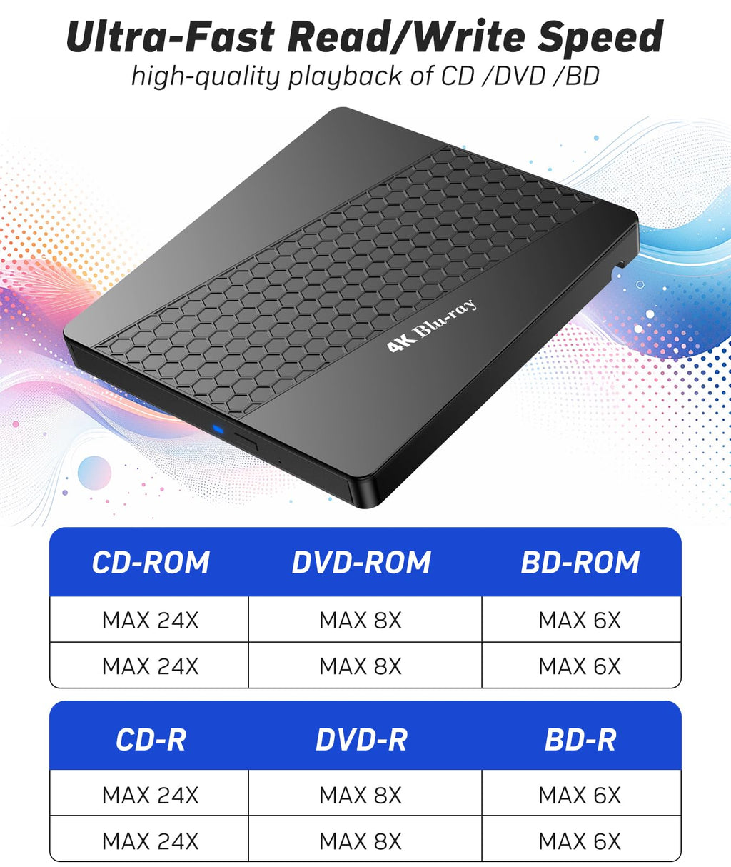 4k Blu Ray Drive with Carry Case O39745