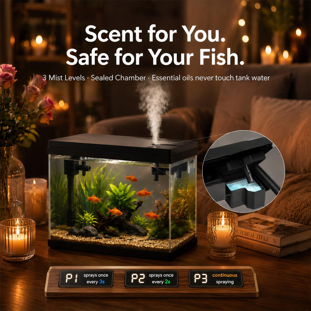2.4 Gallon Desktop Betta Fish Tank Starter Kit Y6994