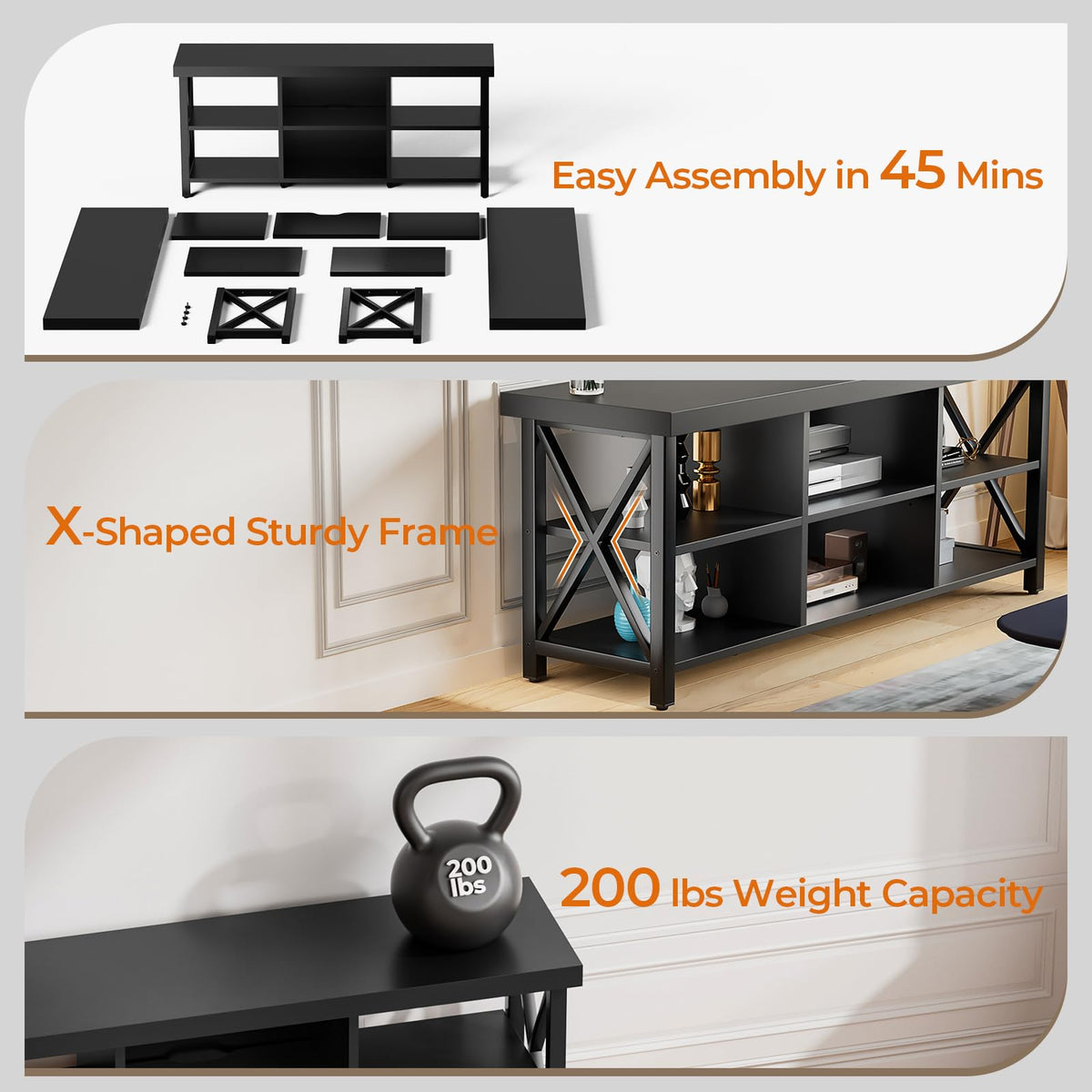 TV Stand for 65 in TV P2762