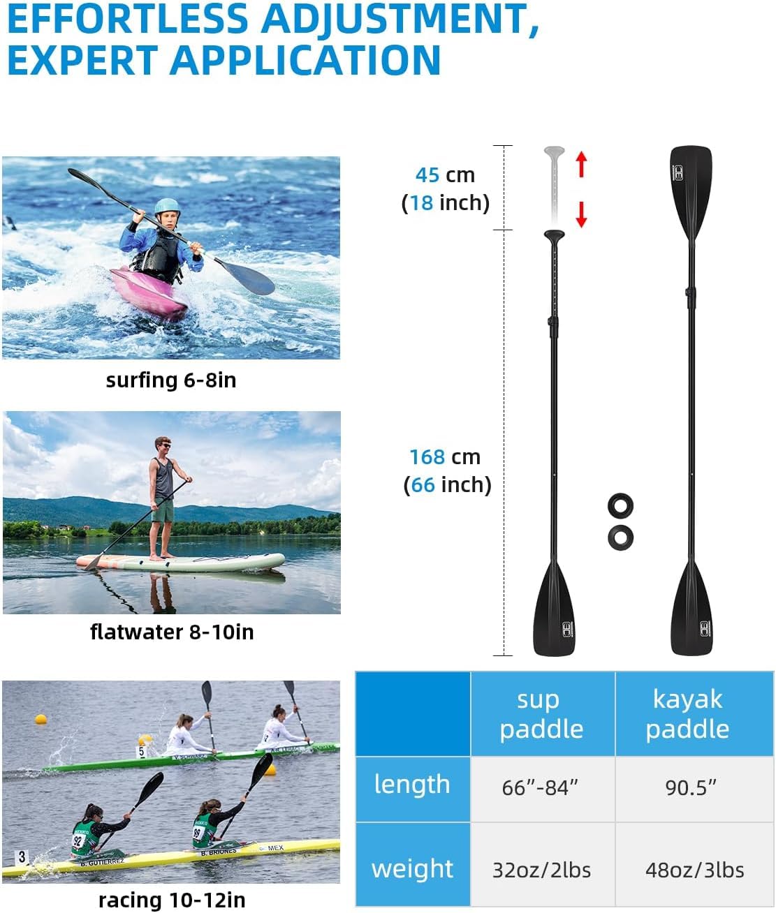 Adjustable Aluminum Alloy SUP Paddle N870398
