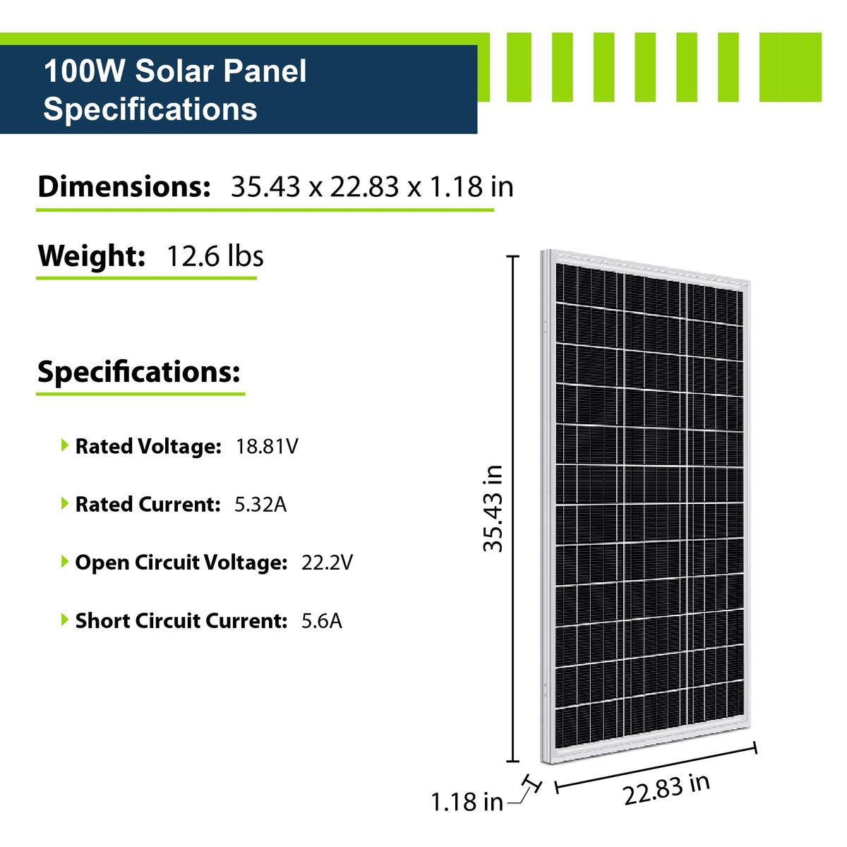 12V 100Ah LiFePO4 Solar Power Kit with 300W Mono Solar Panels C6137