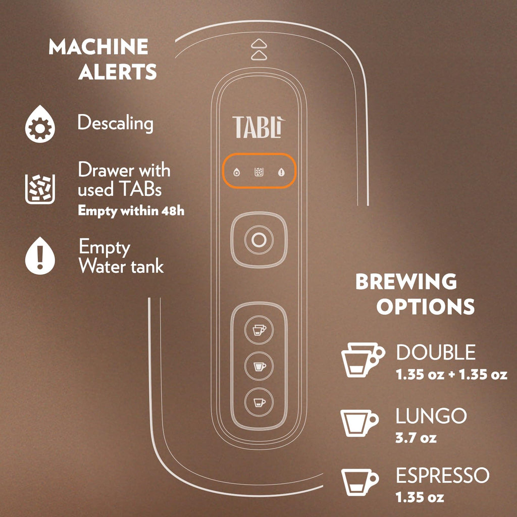 Espresso Machine and Coffee Tabs V977