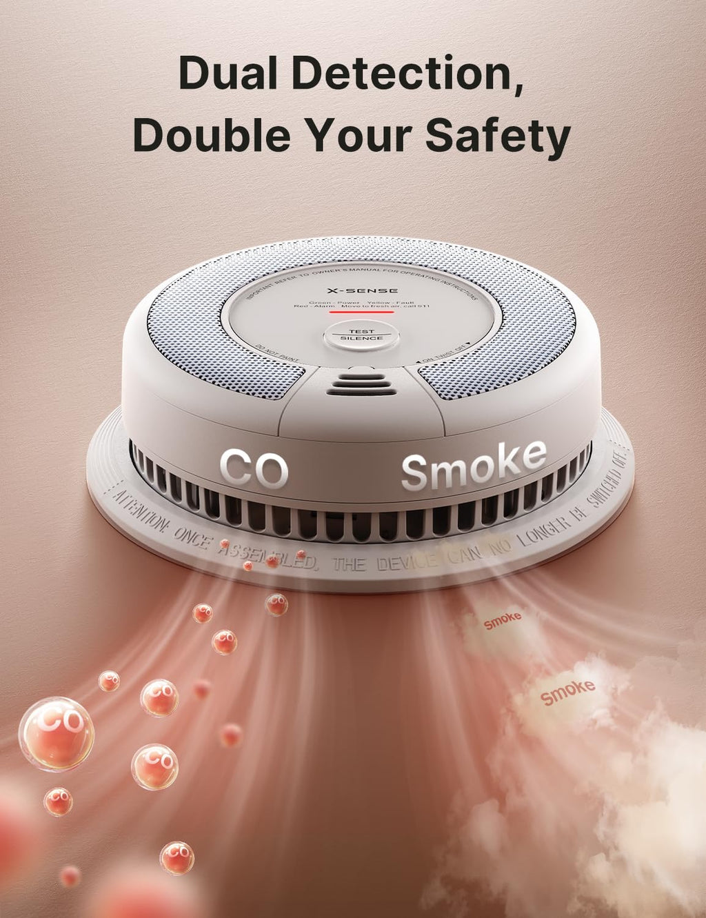 Wireless Interconnected Smoke and Carbon Monoxide Alarm 1-Pack and 3-Pack N2720