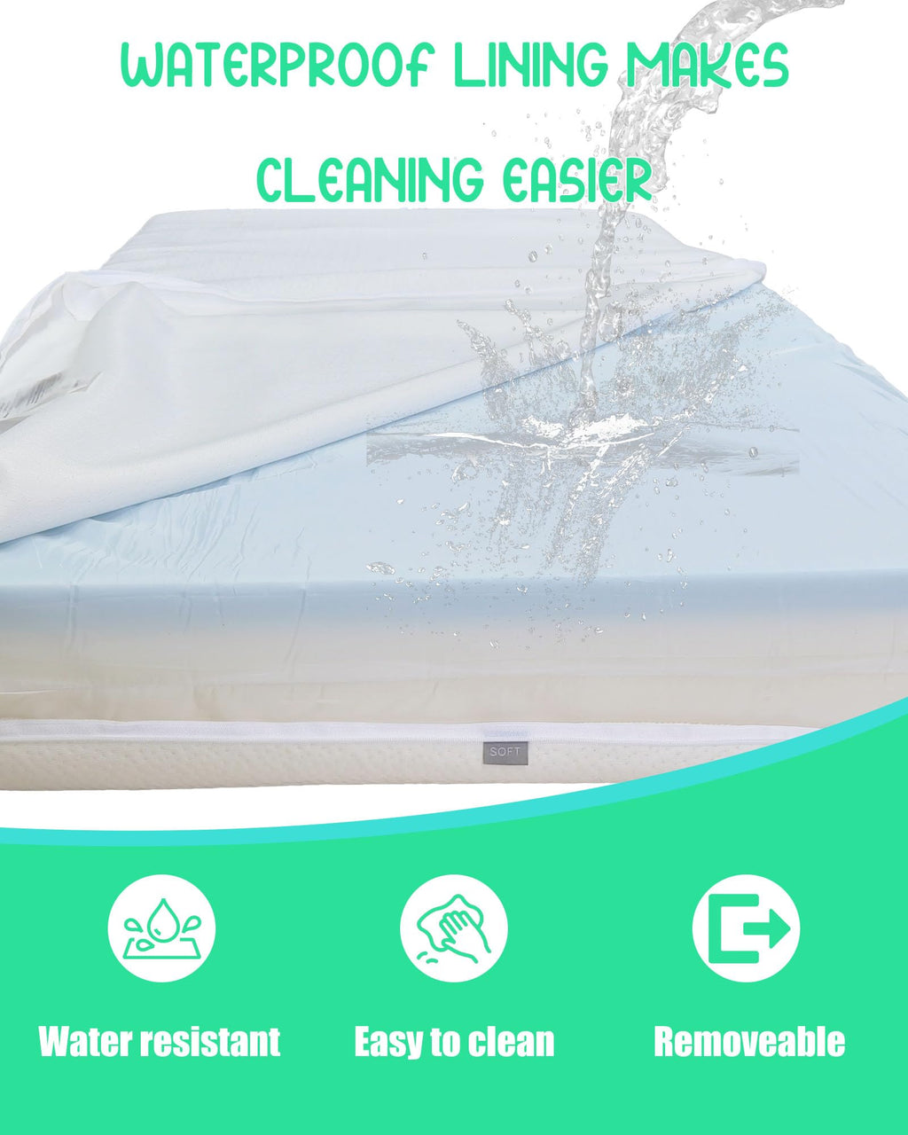 Mini Crib Mattress with Waterproof Bamboo Cover Q5341