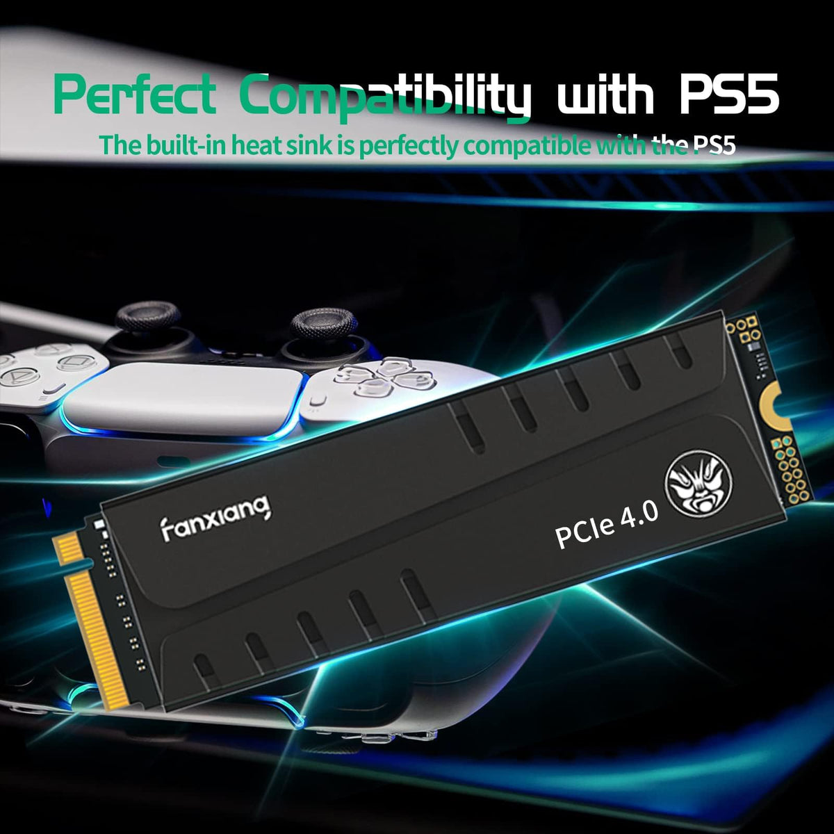 1TB NVMe M.2 SSD with Heatsink and DRAM J664