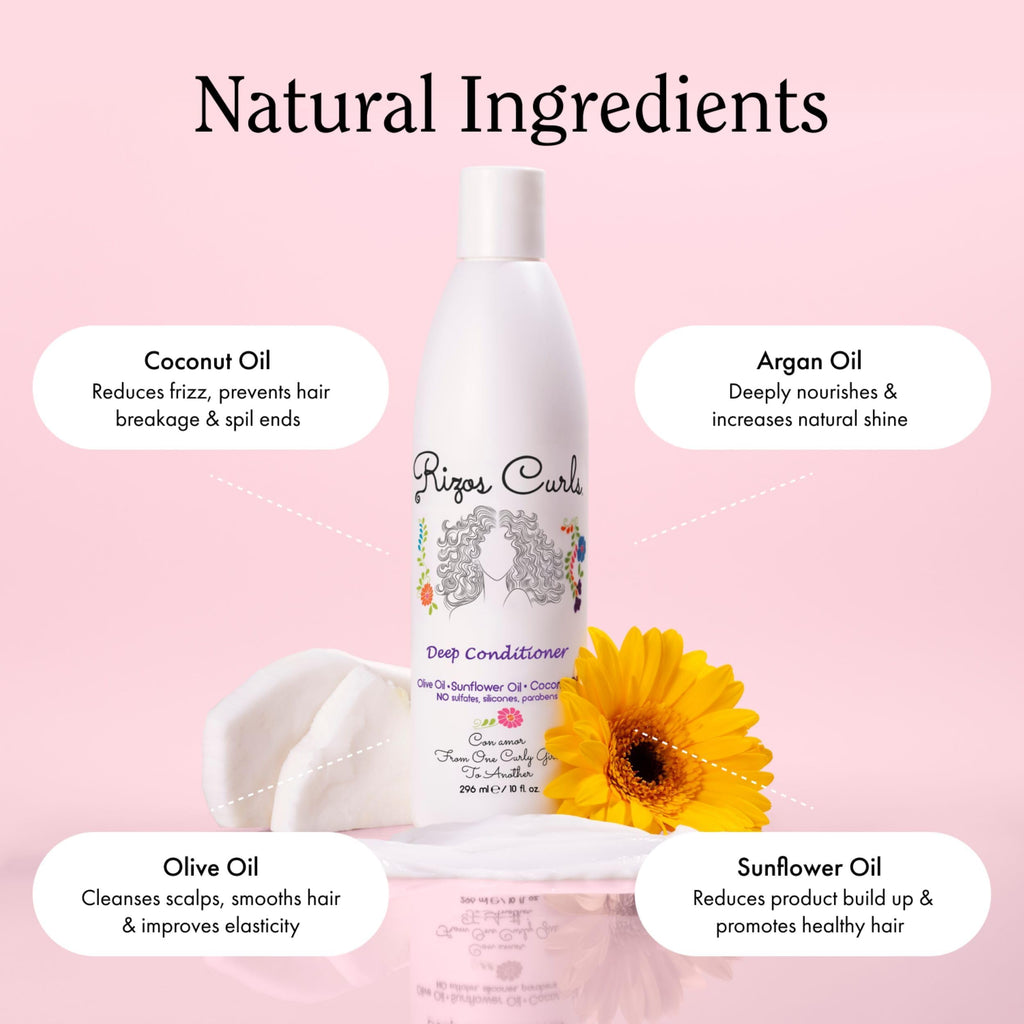 Deep Conditioner with Coconut Oil, Sunflower Oil & Shea Butter, 10 oz W348