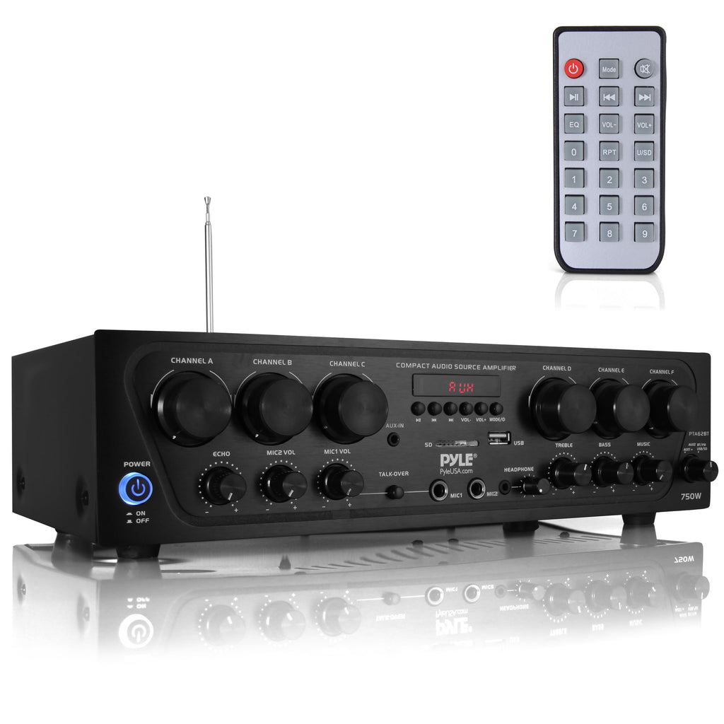 Wireless Bluetooth 6 Channel 750W Karaoke Amplifier F836