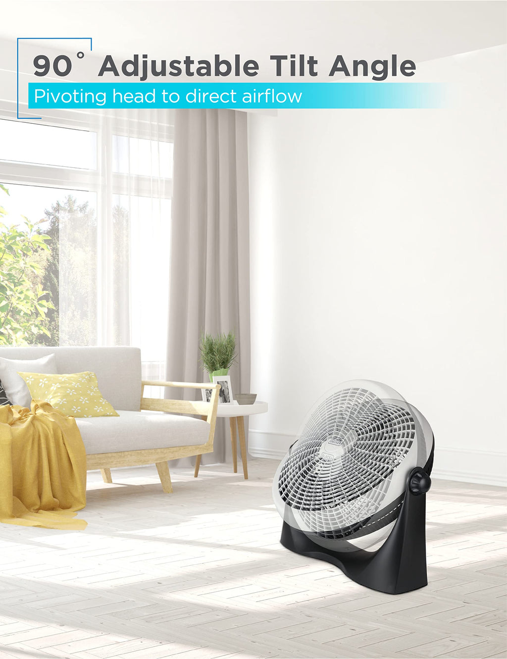 15.6” High Velocity Floor Fan, 3 Speeds J251505