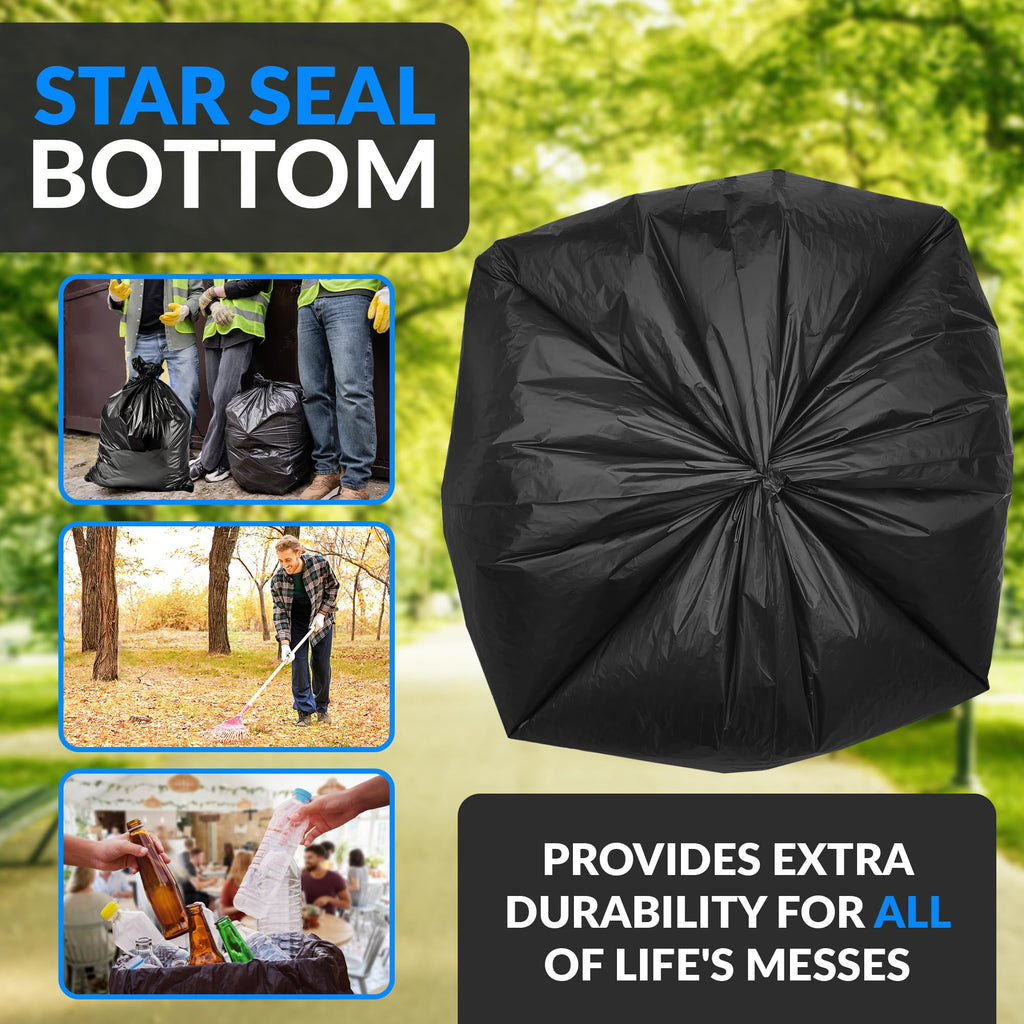 Black Heavy Duty Trash Bags 30 Count W271277