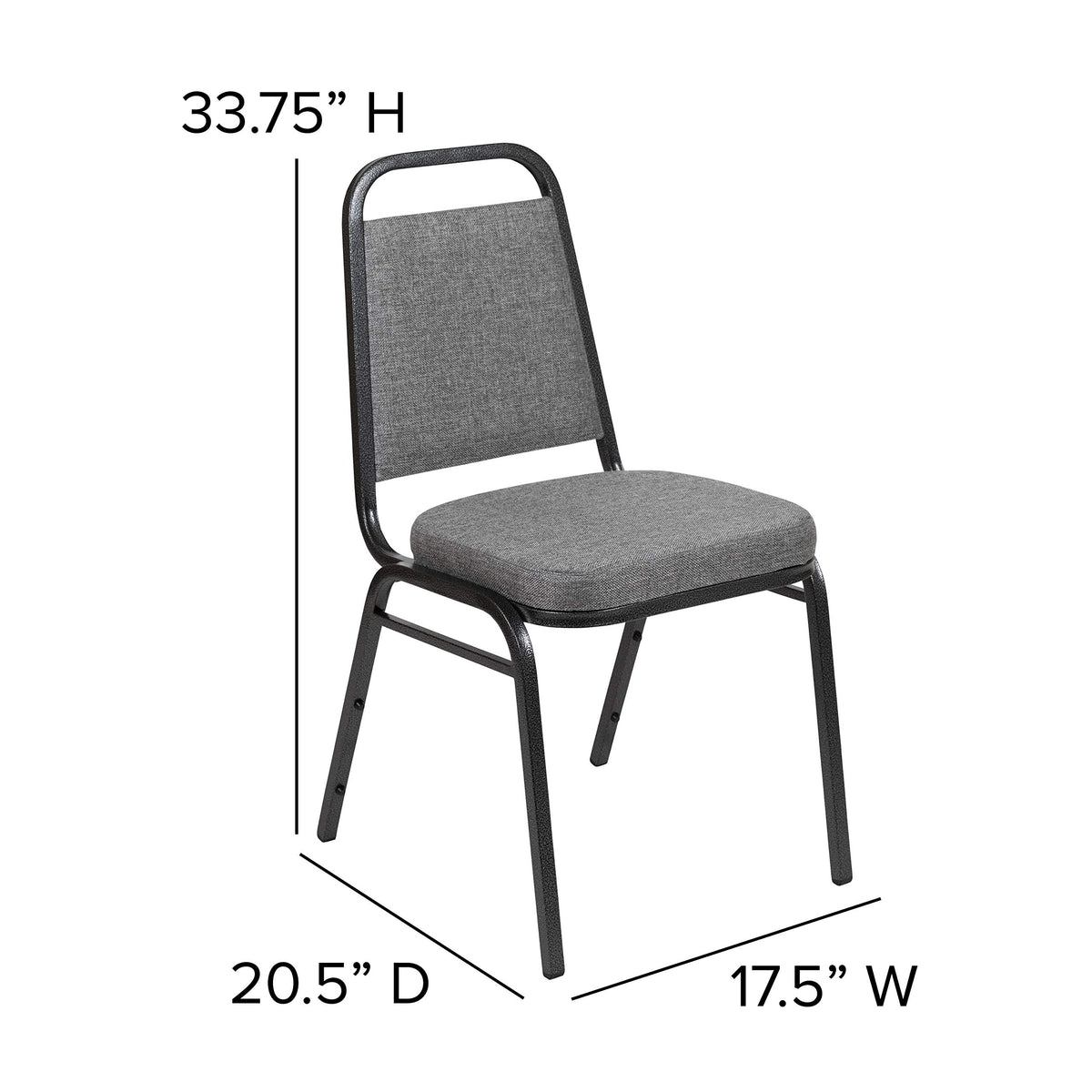 Gray Fabric Stacking Banquet Chair U500014