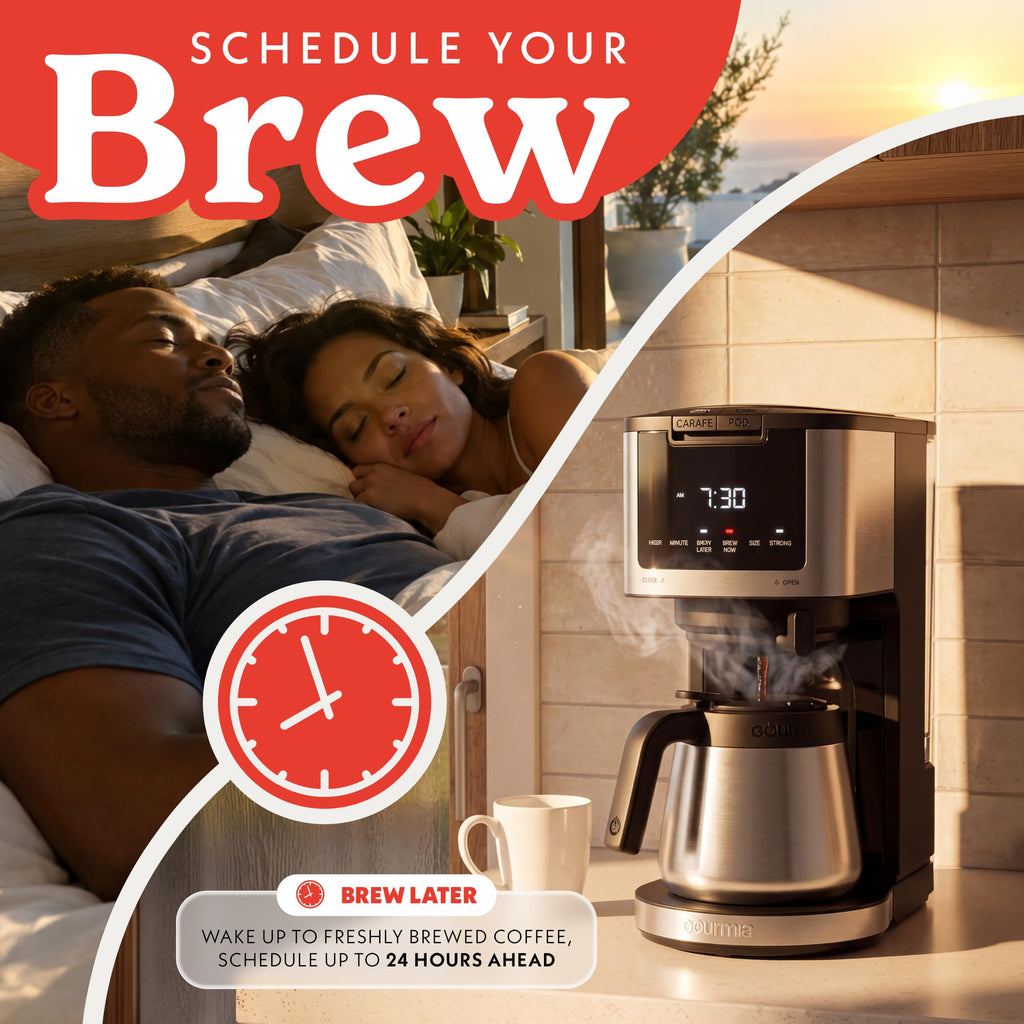 Black 12-Cup Single Serve Coffee Maker X3000