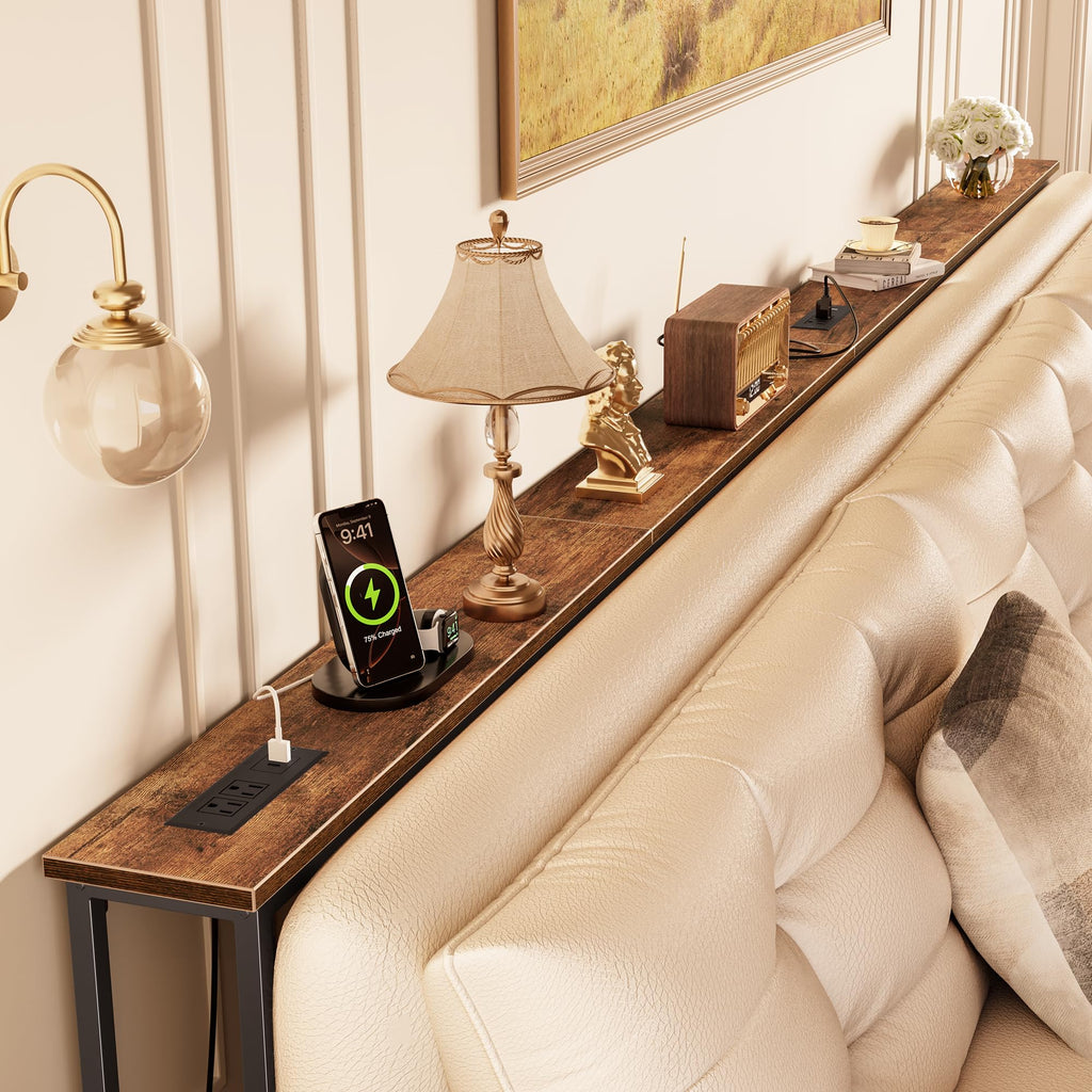 118 Inch Sofa Table with Power Outlets P411106