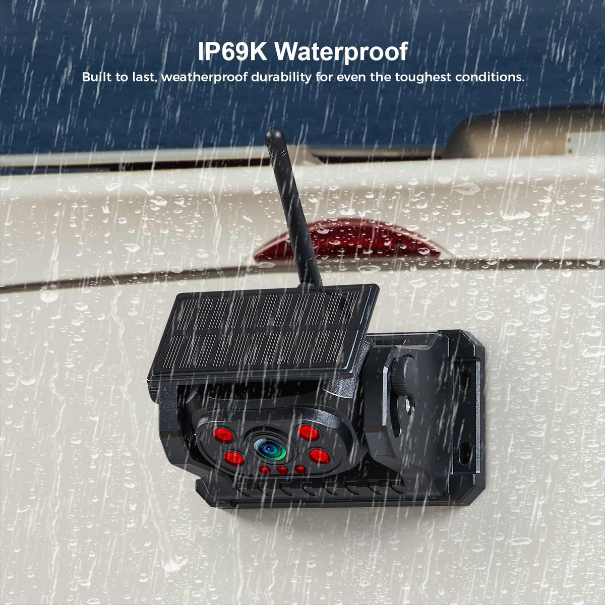 Magnetic Wireless Backup Camera with 7'' HD 1080P DVR Monitor System O53903