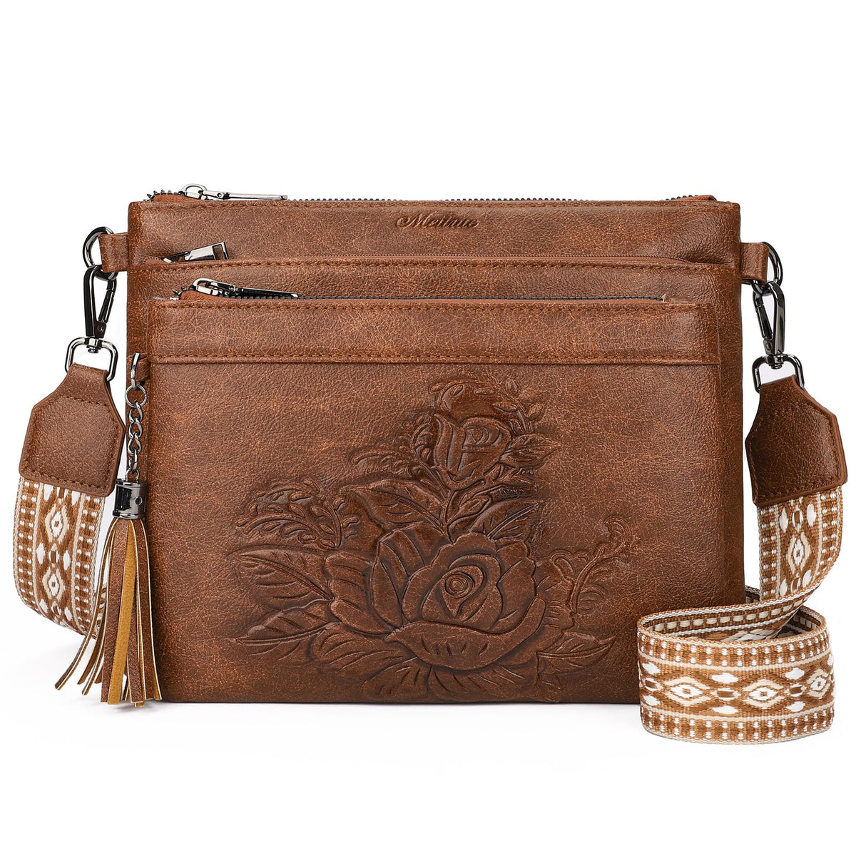 Vegan Leather Crossbody Bag X997