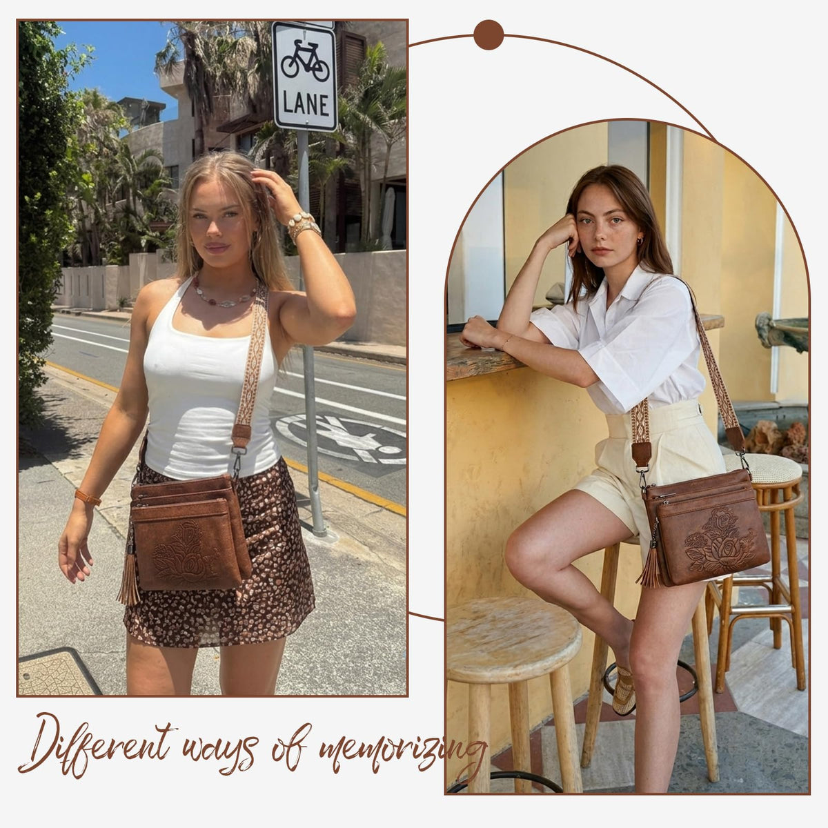 Vegan Leather Crossbody Bag X997