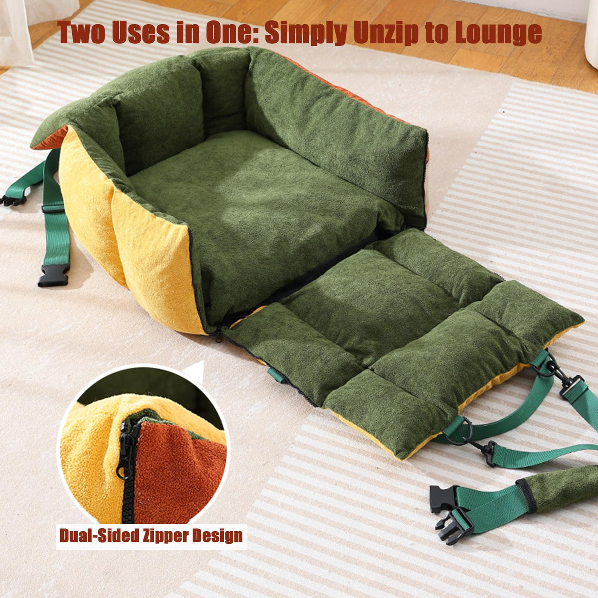 2-in-1 Dog Car Seat for Small Dogs F708597