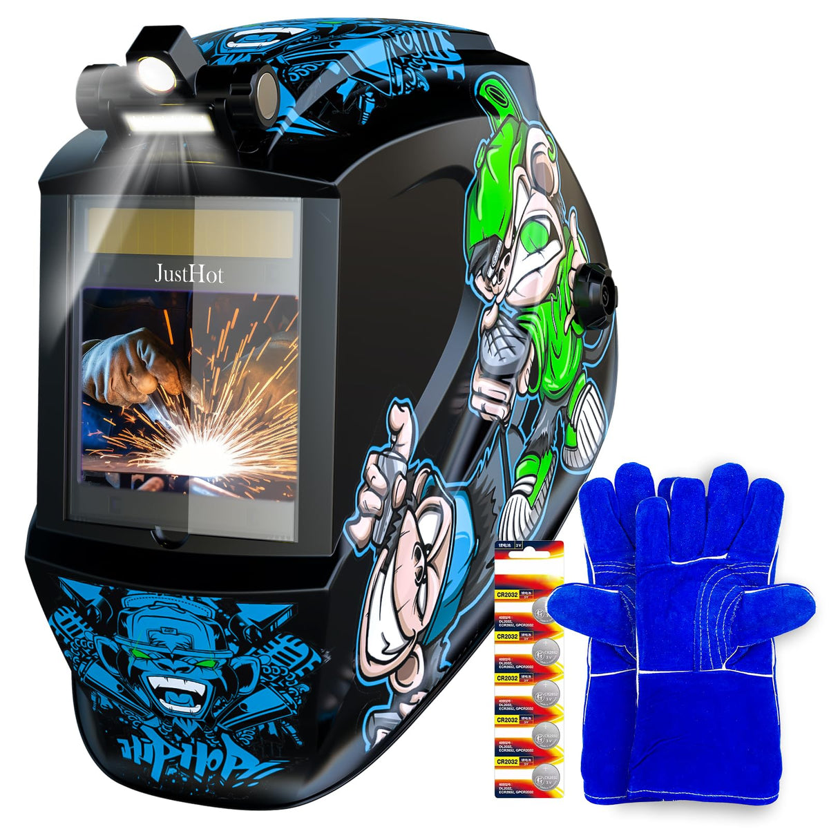 Auto Darkening Welding Helmet with Light C463962