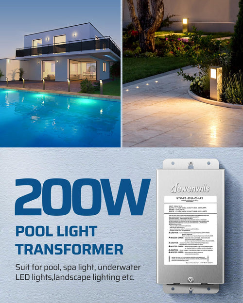 200W Low Voltage Pool Transformer P1689