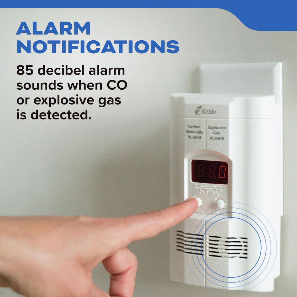 Carbon Monoxide & Explosive Gas Alarm with Digital Display C6721