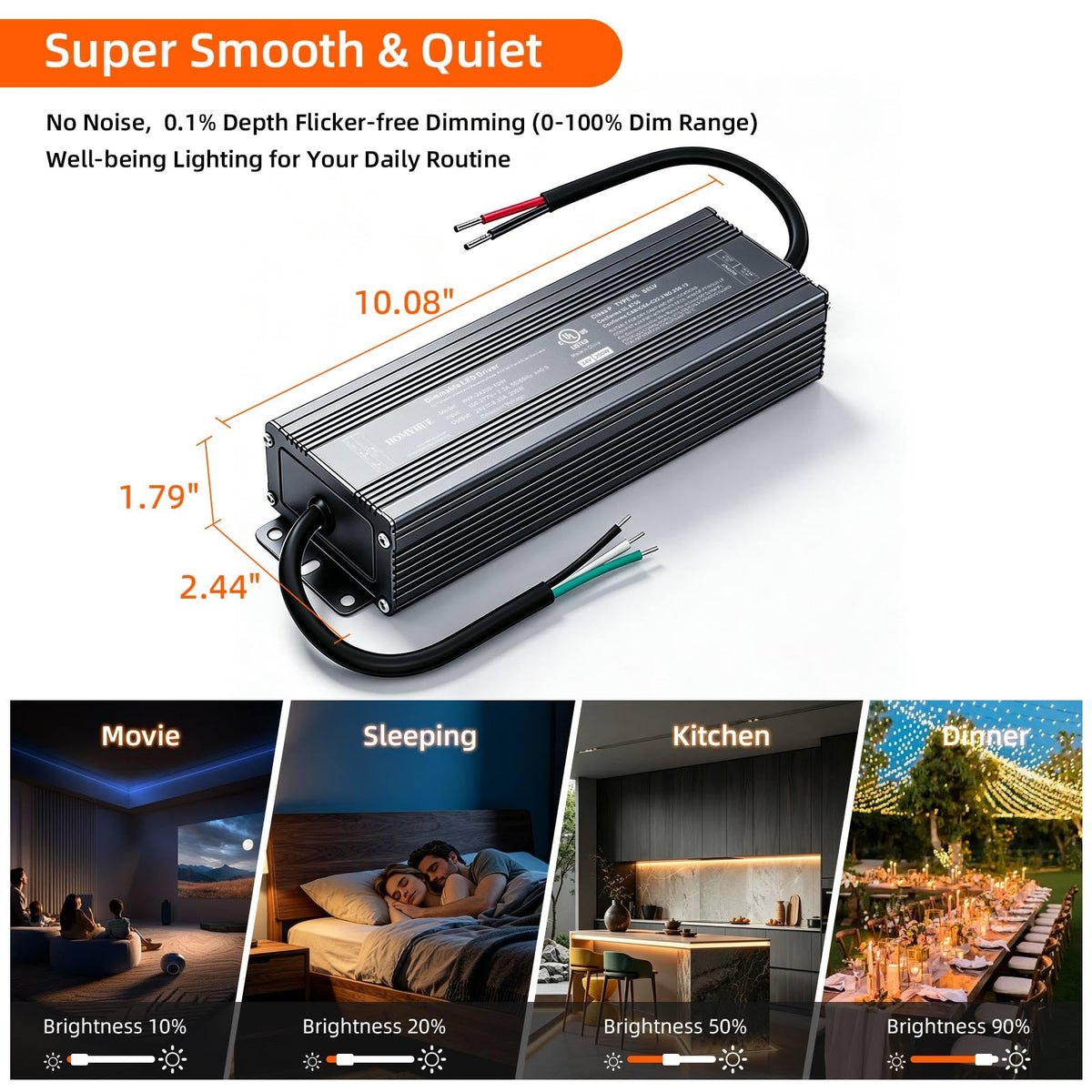 200W Triac Dimmable LED Driver Power Supply R61225