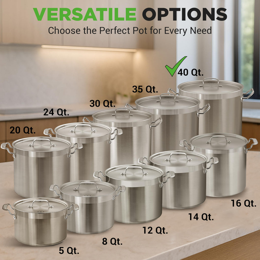 40 Quart Stainless Steel Stockpot A784795