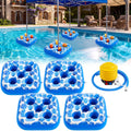 4 Inflatable Base Floats with Cup Holders G261