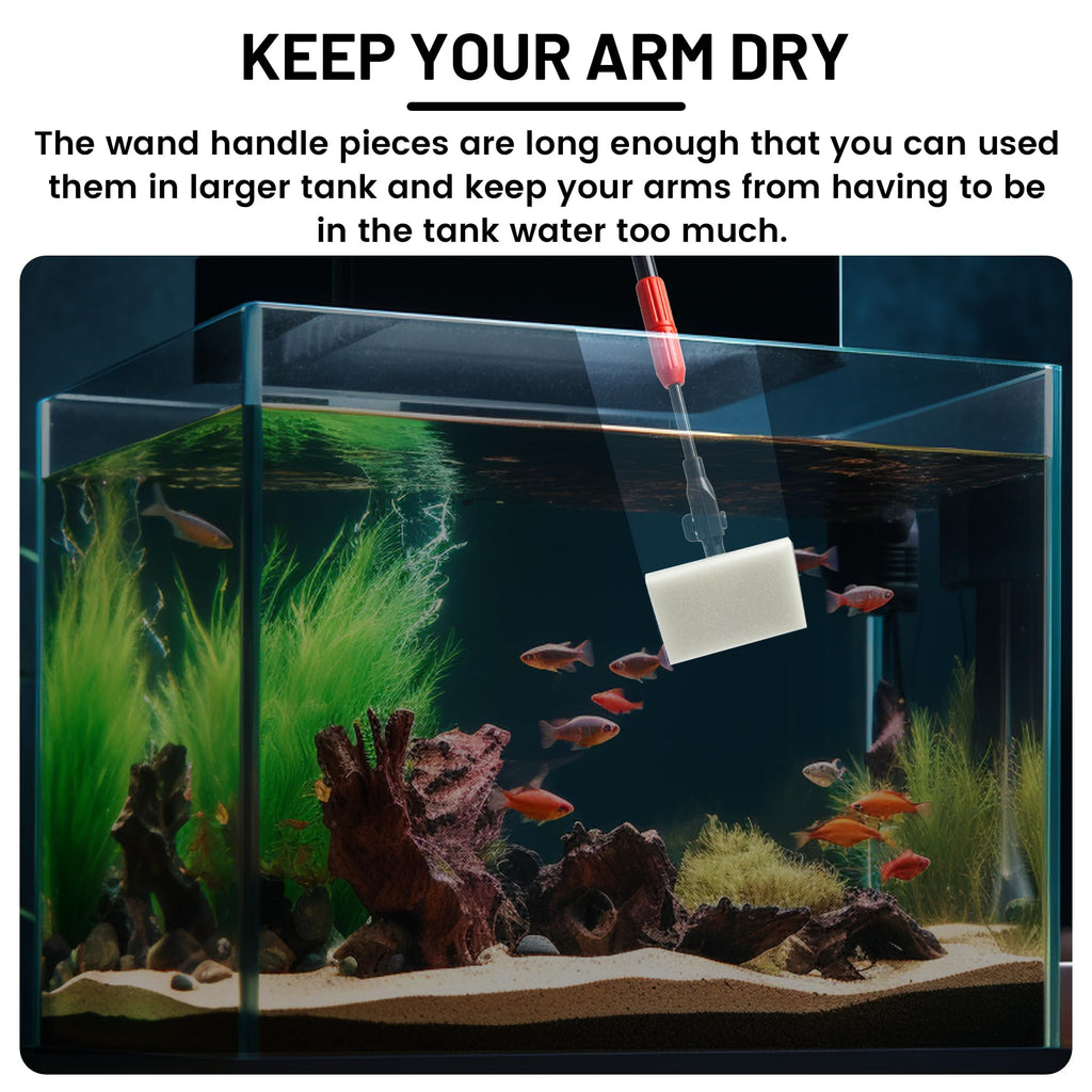 Aquarium Glass Cleaner, 7 in 1 Algae Remover L362