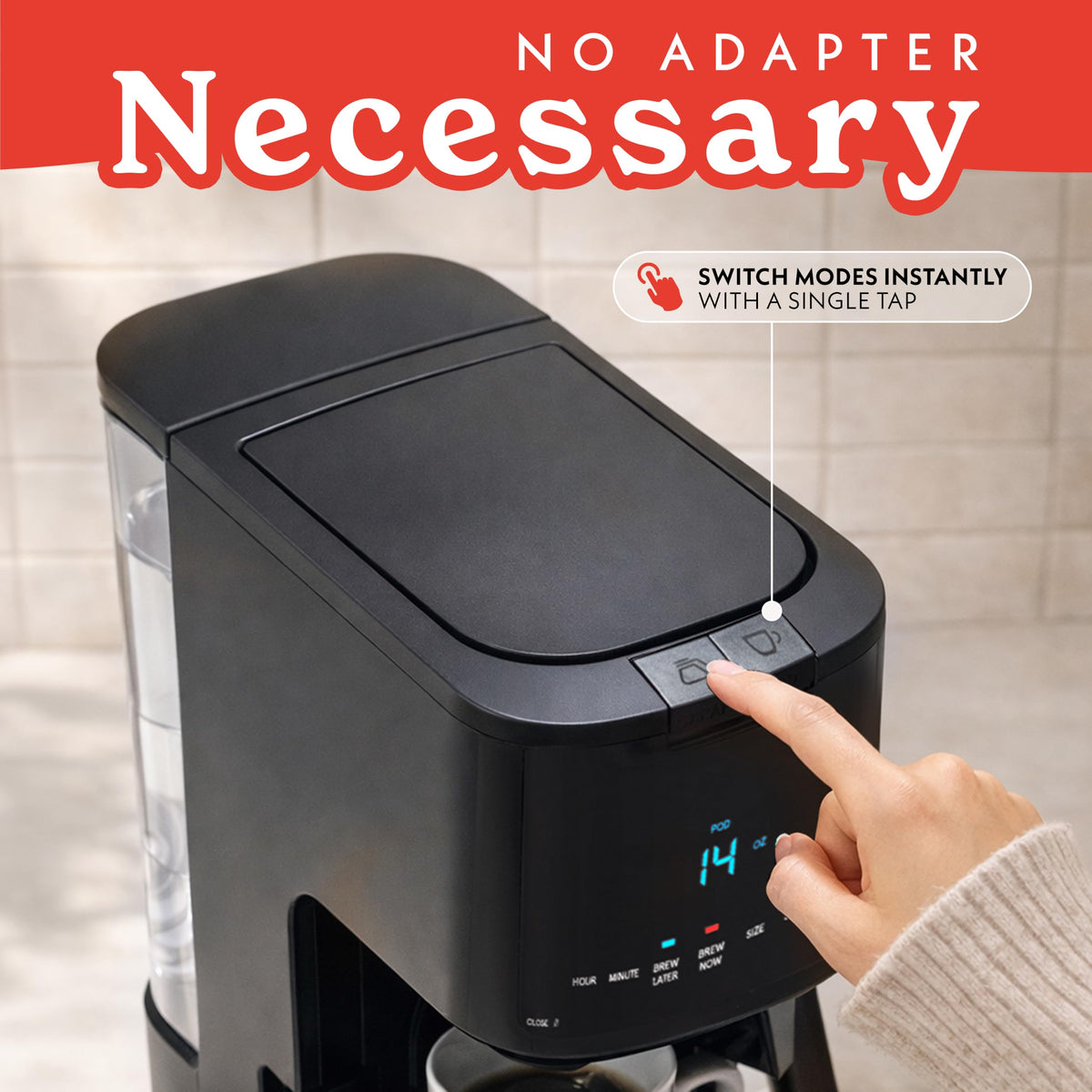 Black 12-Cup Single Serve Coffee Maker X3000