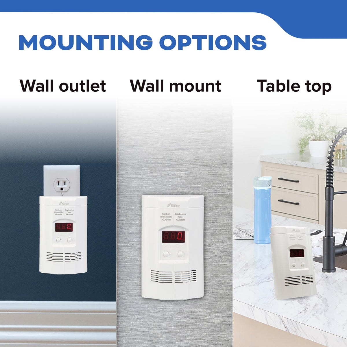 Carbon Monoxide & Explosive Gas Alarm with Digital Display C6721