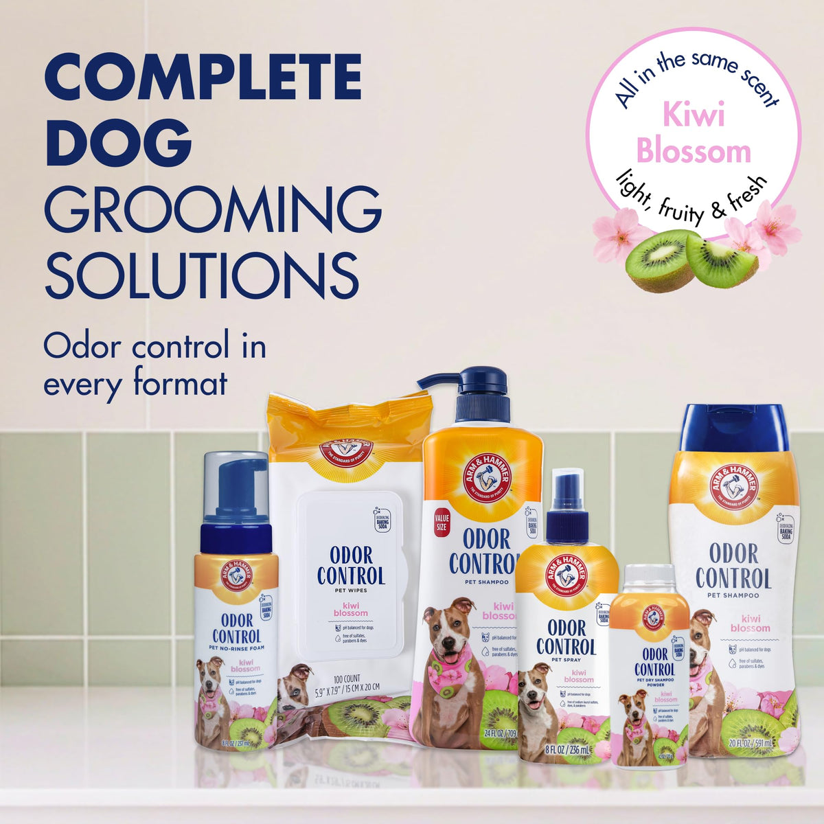 Deodorizing Dog Shampoo Kiwi Blossom 20 Fl Oz P893