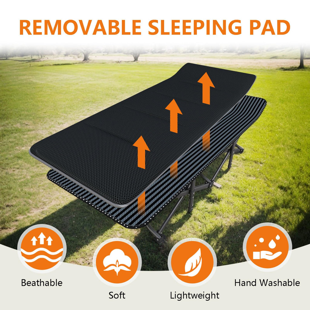 31.5" Wide Camping Cot with Pad N9830